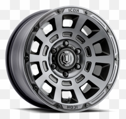 Icon Alloy Thrust Smoke Satin Black Tint - 2817855557ssbt png