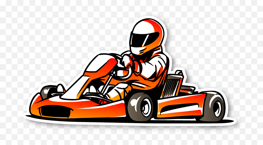 Go Kart Racing Icon Clipart - Transparent Go Kart Clipart Png,Racing Icon