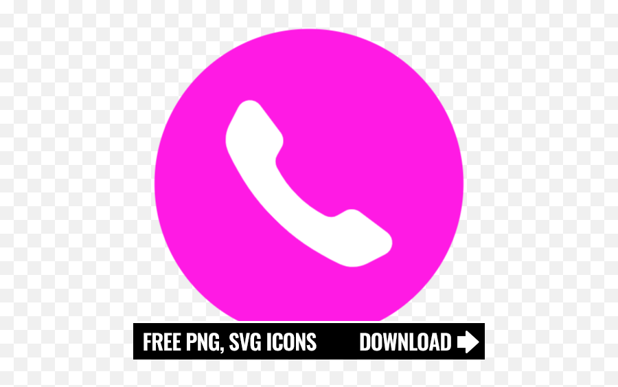 Free Phone Icon Symbol - Dot Png,Pink Phone Icon