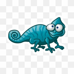 Download Lizard Chameleons Reptile - Cartoon Png PNG Transparent Background