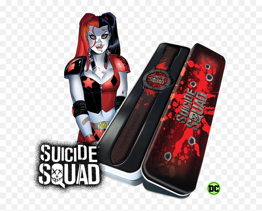 Dc Watch Collection Comic Heroes - Eaglemoss Harley Quinn Png,Suicide Squad Joker Icon