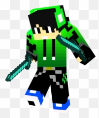 Minecraft Skins Blue - Creeper Boy png