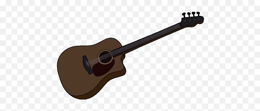 Marcelines Brown Acoustic Bass Guitar - Acoustic Bass Guitar Png,Acoustic Guitar Png