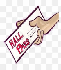 Hall Pass Clip Art Free - Clip Art Library Hall Pass Cartoon png