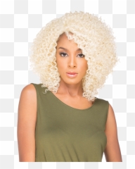 Sky Lace Front Wig Blue Hazel - Curly png