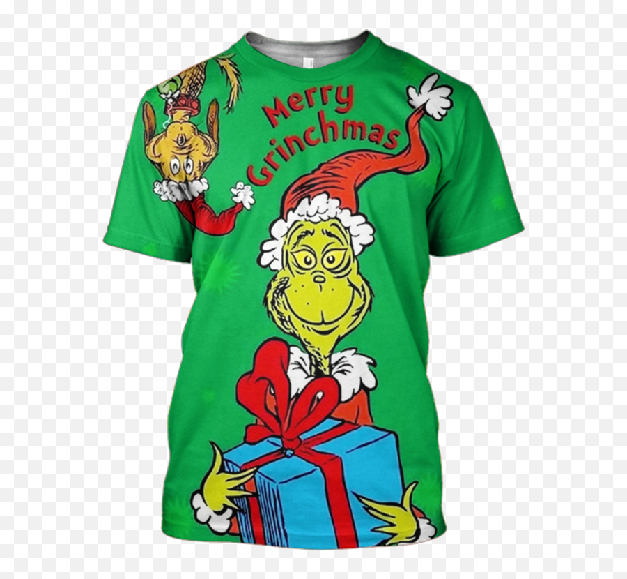 Download Hd 3d The Grinch Christmas Tshirt - Sky Harbor Band Merry Christmas Grinch Cartoon Png,The Grinch Png