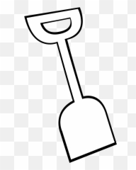 Shovel Svg Vector Clip Art - Clipart Sand Black And White png