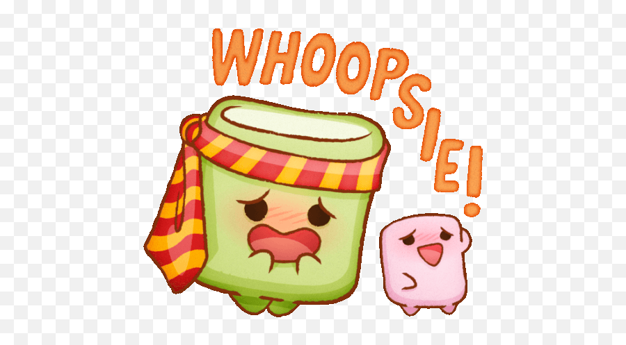 Marshmellows Says Whoopsie Sticker - The Party Marshmallows Whoopsie Cute Png,Sorry Icon Pictures Images