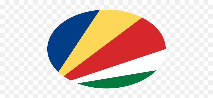 Vector Country Flag Of The Seychelles - Oval Vector World Vertical Png,Phone Icon In Yellow Color