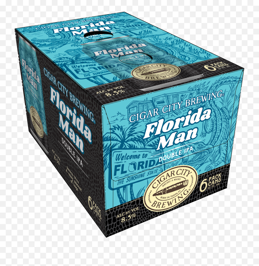 Cigar City Florida Man U2013 La Bodega De Méndez - Cardboard Packaging Png,Shark Tooth Icon