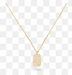 Tagged Diamond Pendant - Solid png