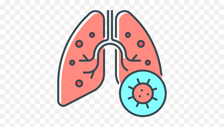 Virus Lungs Pneumonia Flu Free Icon - Iconiconscom Virus In Lungs Icon Png,Lungs Icon