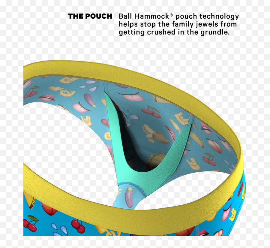 The Innuendo Emoji Ball Hammock Pouch Underwear Briefs - Circle Png,Emoji Icon Level 50
