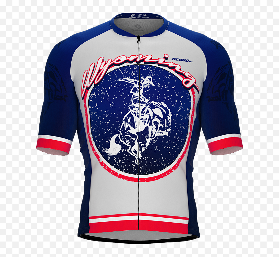 Scudopro Pro - Elite Short Sleeve Cycling Jersey Wyoming Usa State Icon Landmark Symbol Identity Men And Women Long Sleeve Png,Men Women Icon