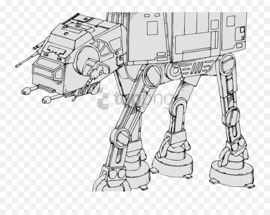 Download Free Png St Coloring Page Star - Star Wars Atat Blueprint,Star Wars Png