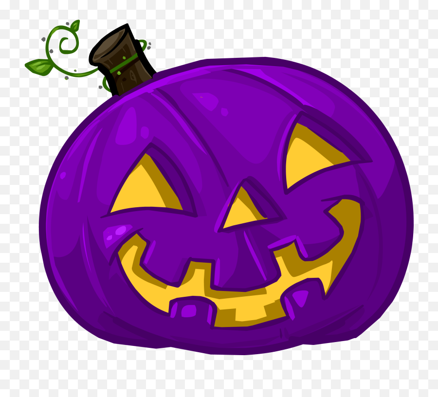 Purple Pumpkin Head Club Penguin Rewritten Wiki Fandom - Halloween Png,Icon Pumpkin Helmet