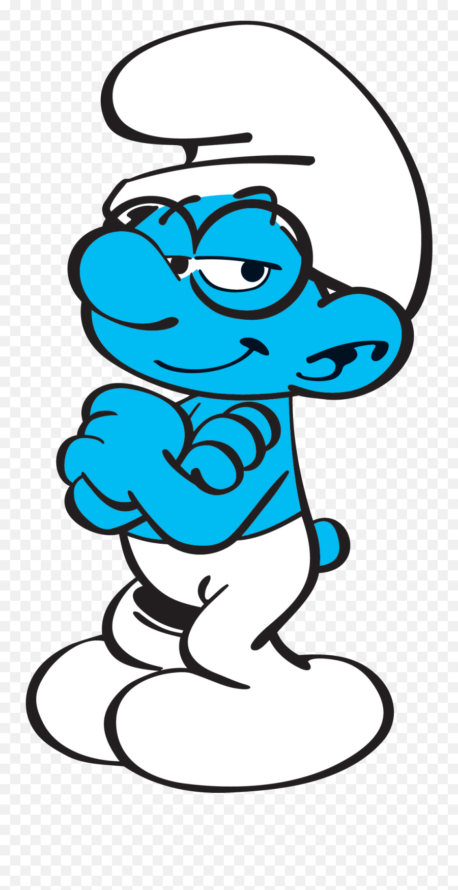 Brainy Smurf Holding A Book Clipart - Brainy Smurf Coloring Brainy Smurf Png,Smurf Png