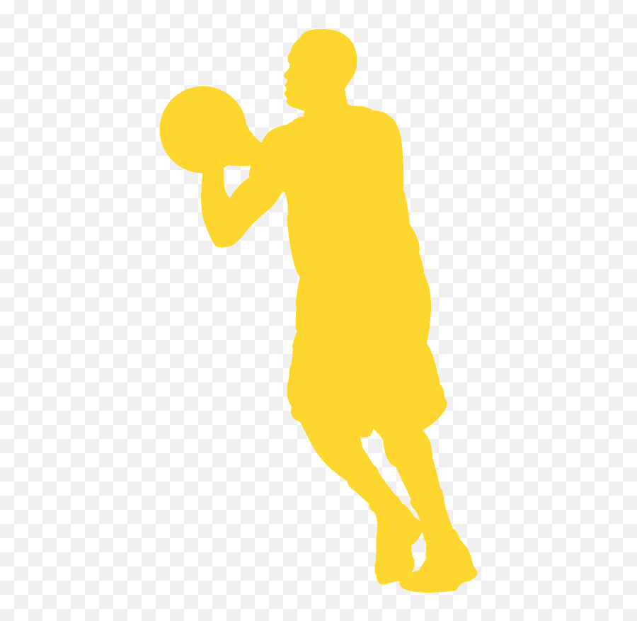 Basketball Player Silhouette - Illustration Png,Basketball Player Silhouette Png
