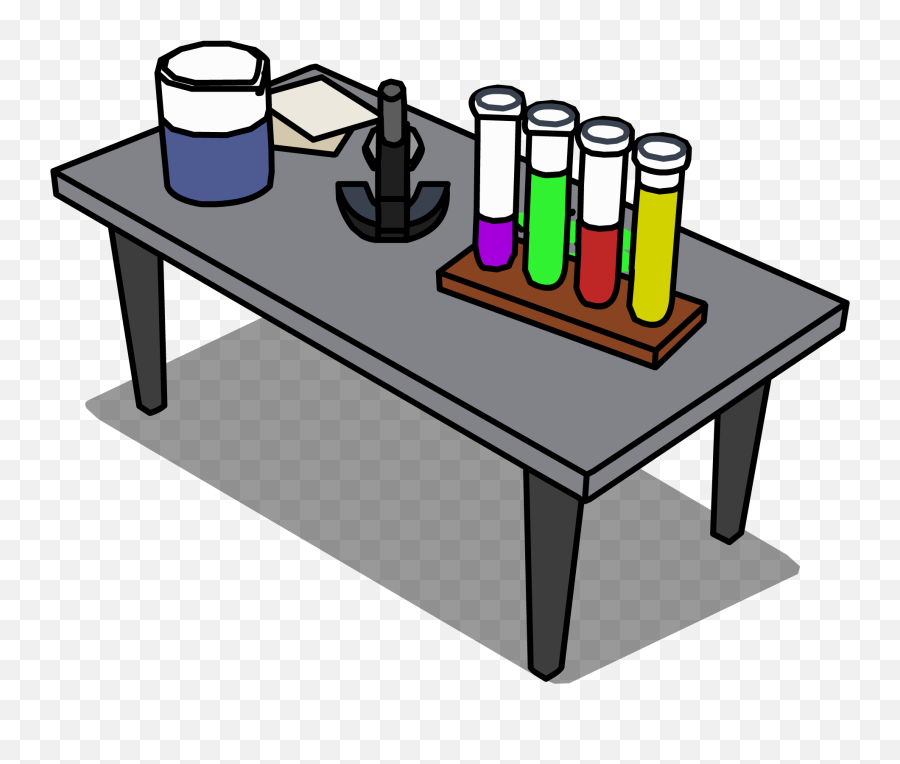 Download Science Table Png - Lab Table Clipart Transparent Science Table Clipart,Table Clipart Png