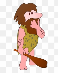 Download Hd Graphic Library Caveman - Caveman Thinking Clipart Png,Caveman Png