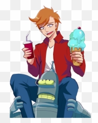 Gan - Fry Futurama Fan Art Png,Bender Png