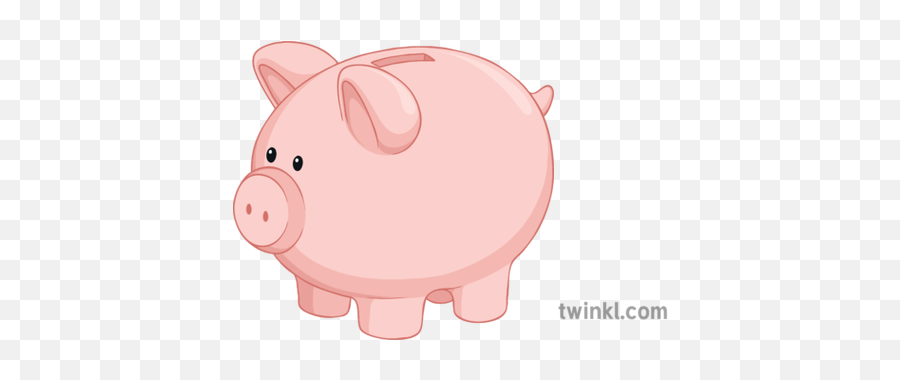 Piggy Bank Maths Money Secondary Illustration - Twinkl Clip Art Png,Piggy Bank Transparent