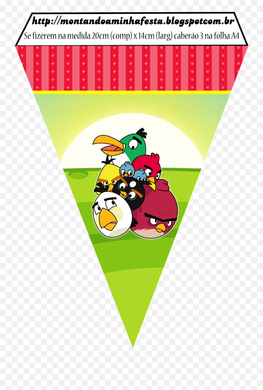 Angry Birds Birthday Party Free Printable Banner - Bandeirola Ariel Para Imprimir Png,Banderines Png