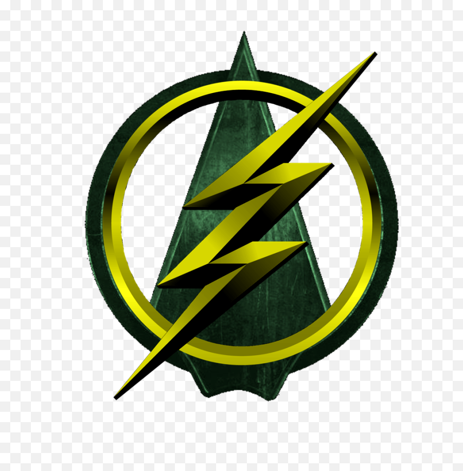 Green Arrow Flash Logo 5 By Paul - Flash Vs Arrow Logo Flash And Arrow Logo Png,Flash Logo Png
