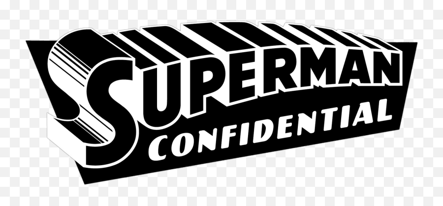 Superman Black Logo Png - Superman Confidential Font,Superman Logo Black And White