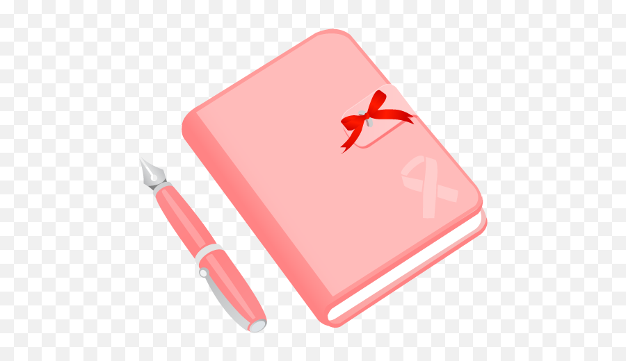 Pink Diary Icon Notebook Pencil Journal 46555 - Free Illustration Png,Journal Png