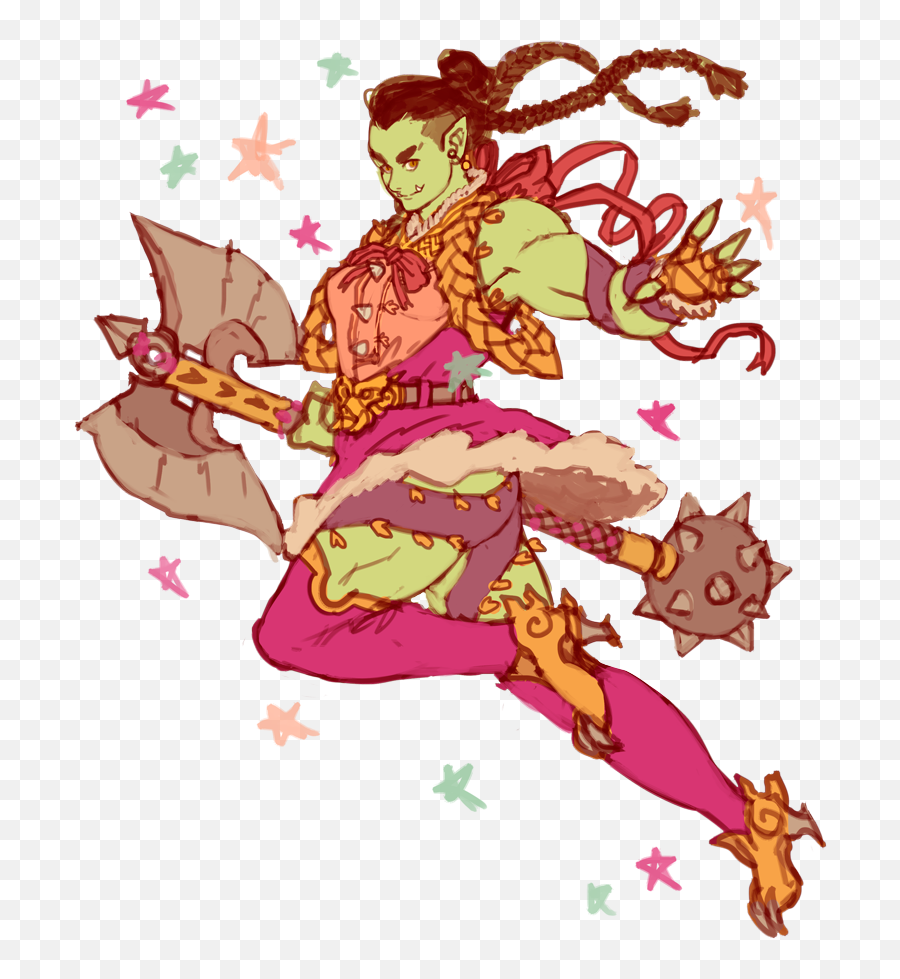 Download Orc Clipart Scary Character - Full Size Png Image Orc Magical Girl,Orc Png