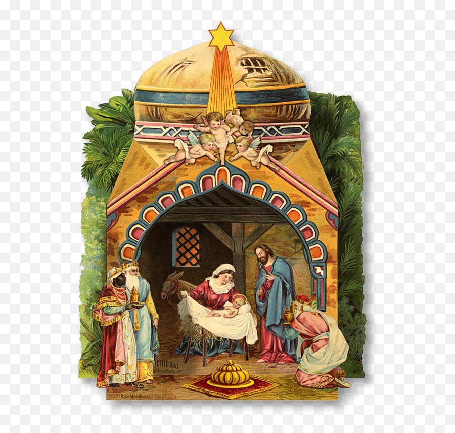 Dome Miniature Natividade 1 U0026 2 Collection - Papermodelkiosk Tempat Kelahiran Yesus Png,Manger Png