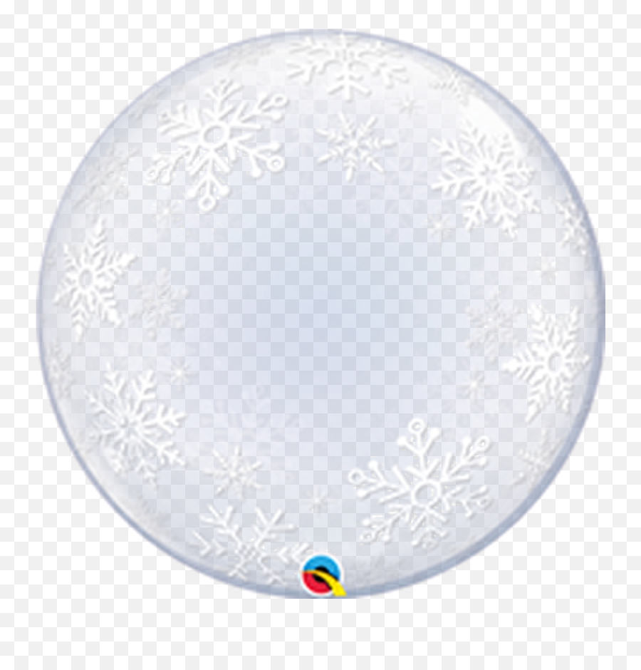 24q Deco Bubble Snowflakes 1 - Havinu0027 A Party Wholesale Inc Png,Snowflake Emoji Png