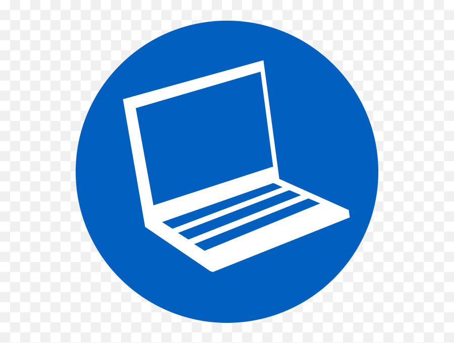Blue Laptop Icon Clip Art - Blue Laptop Icon Png,Laptop Icon Png