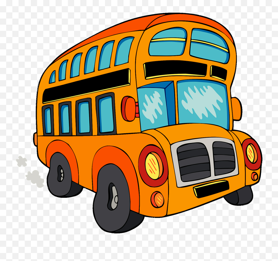 Bus Clipart Animated - Cartoon Party Bus Png,Bus Clipart Png