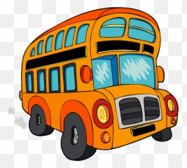 Bus Clipart Animated - Cartoon Party Bus Png,Bus Clipart Png