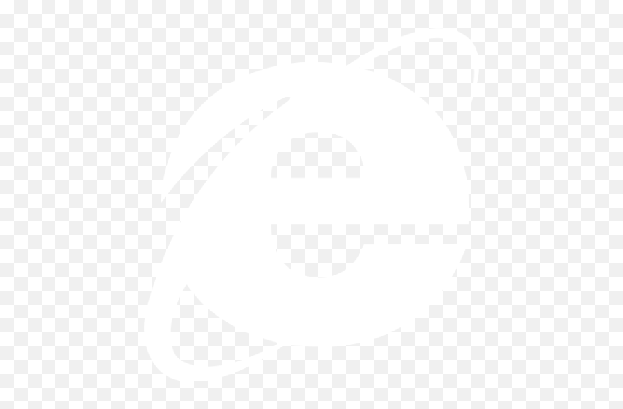 White Ie Icon - Internet Explorer Logo Png,Browser Icon Png
