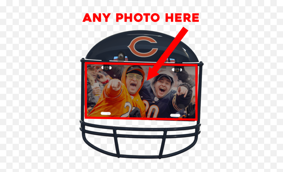 Chicago Bears Custom Metal Photo - Chicago Bears Png,Chicago Bears Logo Png