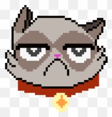 Pixel Art Grumpy Cat Clipart - Grumpy Cat Pixel Art Png,Angry Cat Png