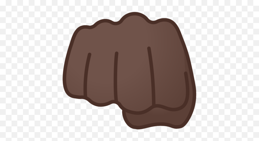 Dark Skin Tone Emoji - Emoji Fist Bump Black Png,Black Fist Png