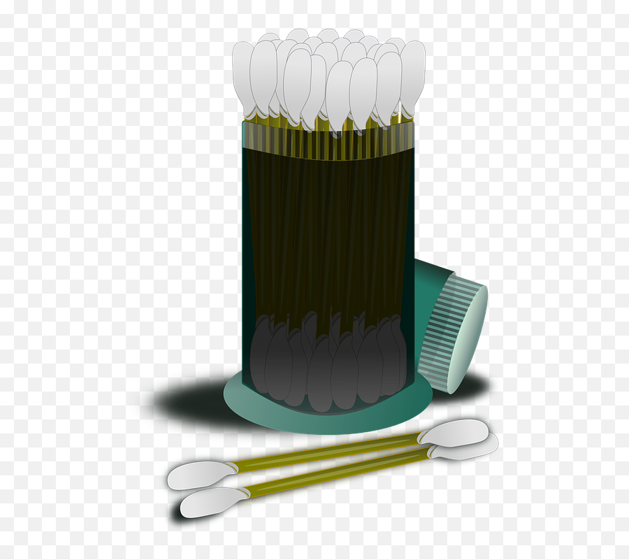 Cotton Swabs Buds Q - Tips Free Vector Graphic On Pixabay Cotton Buds Clip Art Png,Cotton Png