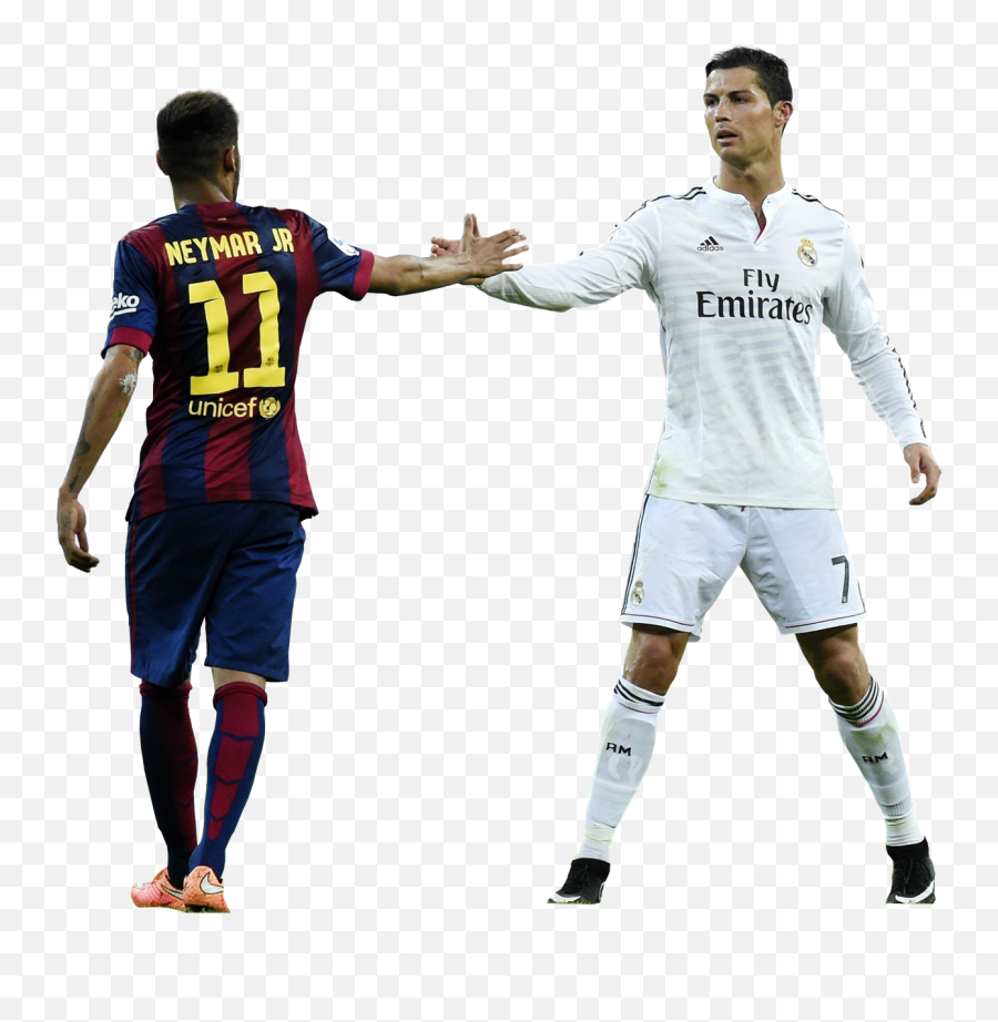 Cristiano Ronaldo U0026 Neymar Football Render - 12099 Cristiano Ronaldo And Neymar Png,Neymar Png