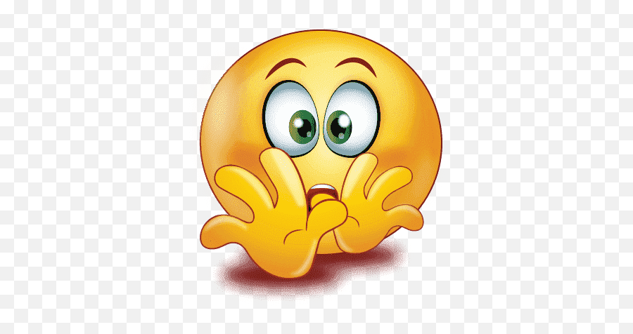Gradient Scared Emoji Png Image - Emoji Smiling With Hand On Mouth,Scared Emoji Transparent Background