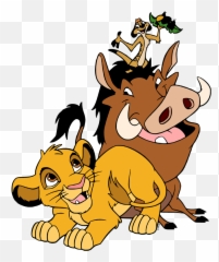 Clip Art Of Simba Timon And Pumbaa - Pumbaa Timon Und Simba Png,Pumba Png