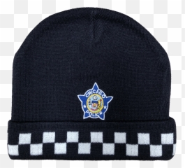 Chicago Police Winter Skull Cap With - Hat Png