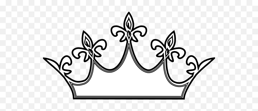 Crown Clip Art 1900 - Clipart Queen Crown Png,Crown Outline Png