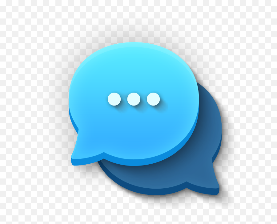Blue Text Message Icon Transparent Png - Message Icon Hd,Text Message Icon Png