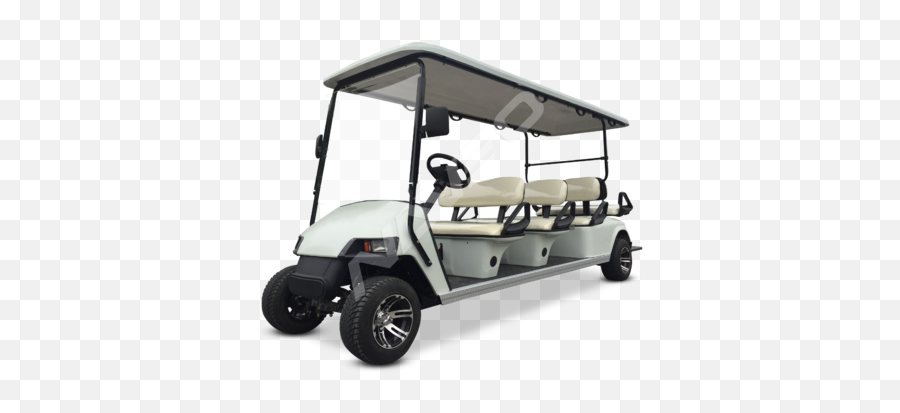 Off White 8 Seater Golf Cart Roots - Golf Car 8 Seater Png,Golf Cart Png