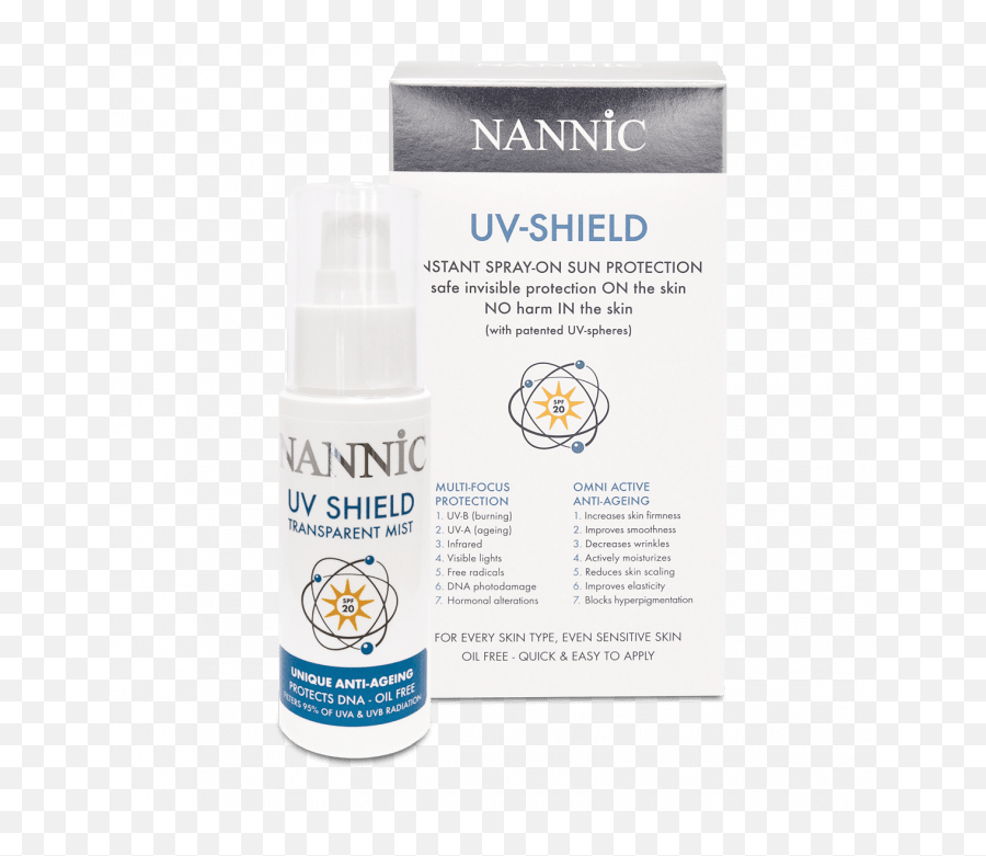 Nannic Uv Shield Mist Spray - Nannic Uv Spray Png,Spray Mist Png