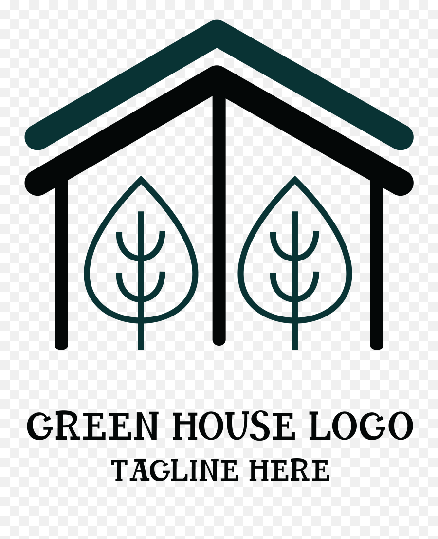 Green House Logo Vector - Vertical Png,House Logo Png